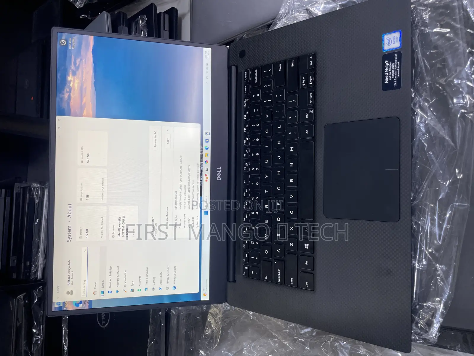 Laptop Dell Precision 5540 16GB Intel Xeon SSD 512GB