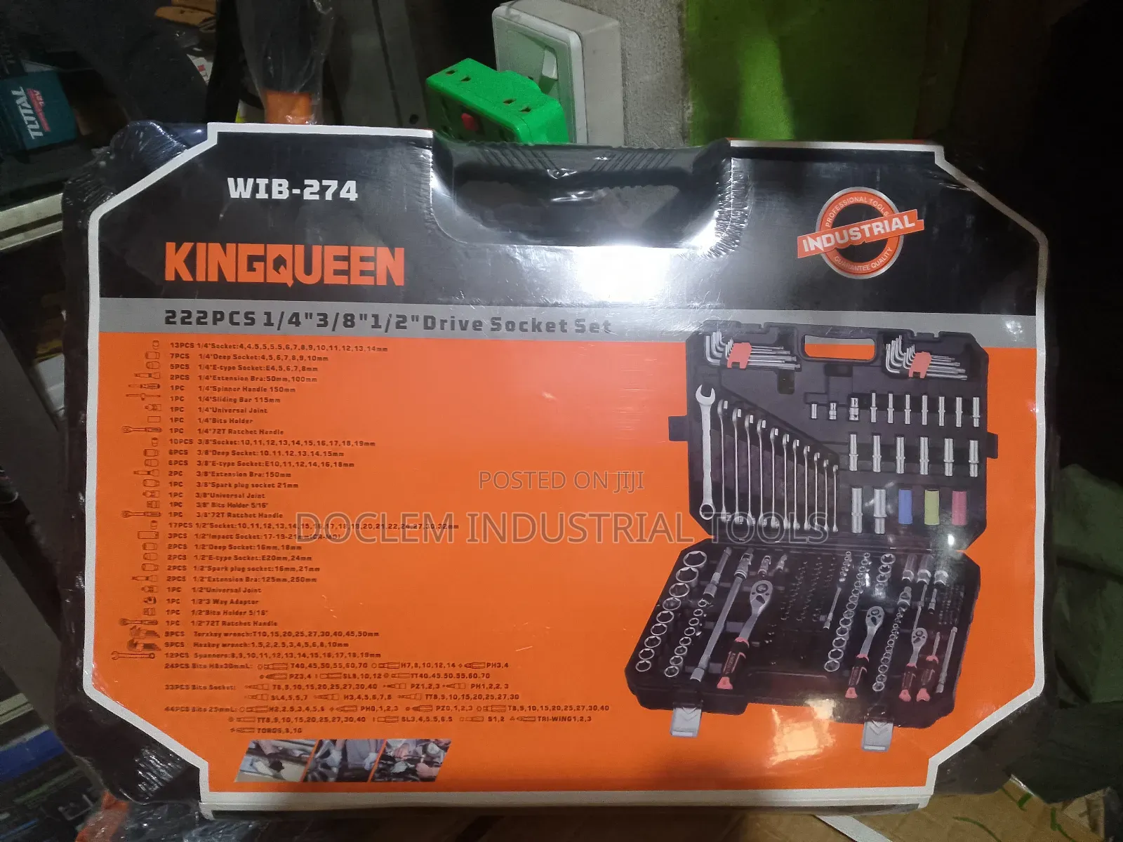 222pcs Complete Mechanical Set of Tools