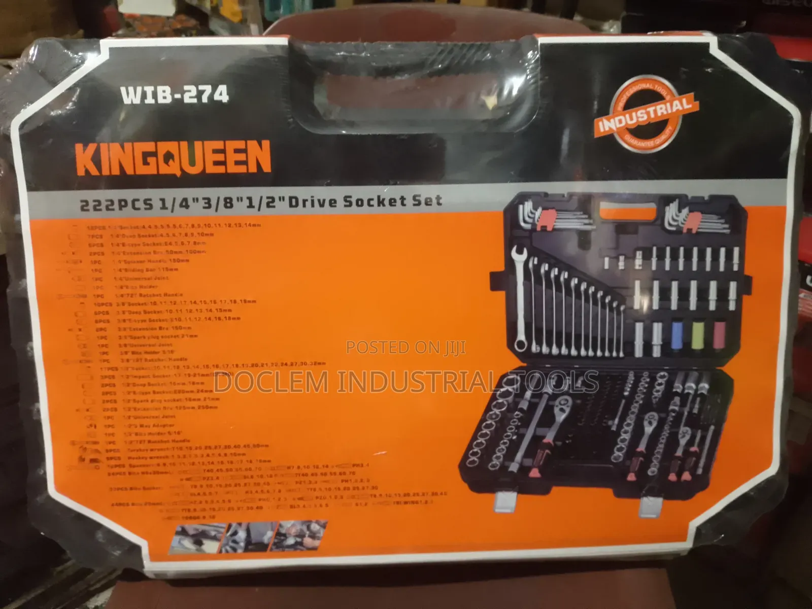 222pcs Complete Mechanical Set of Tools