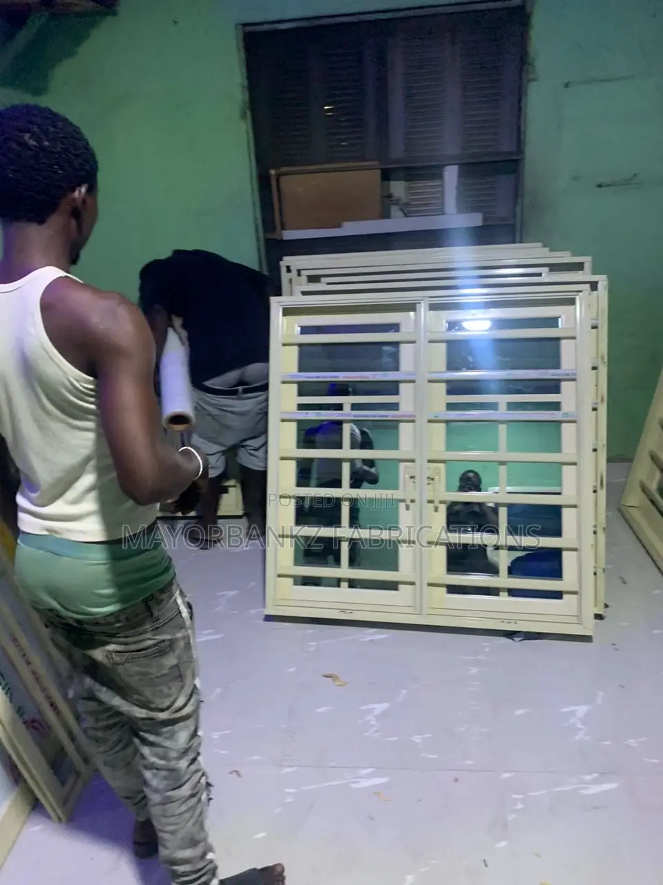 3 in 1 Cream Colored Casement Window