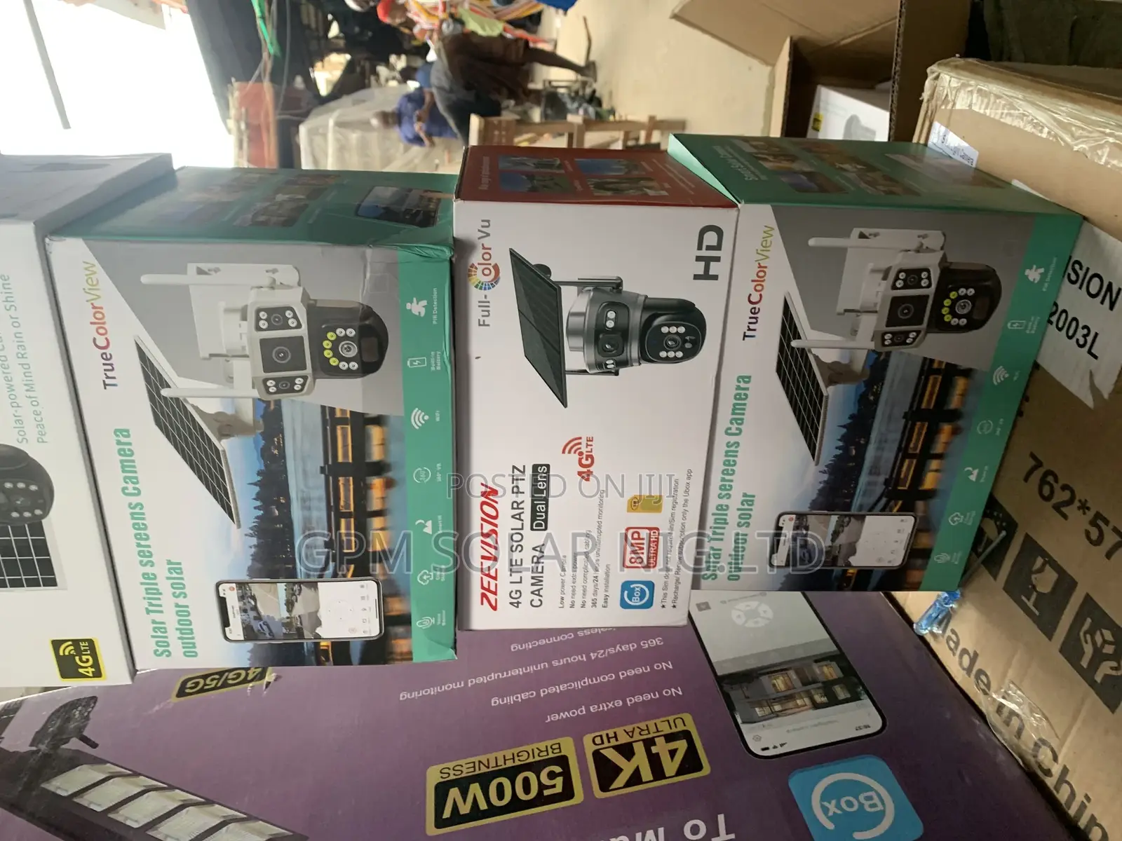 Solar CCTV Camera Double Lence