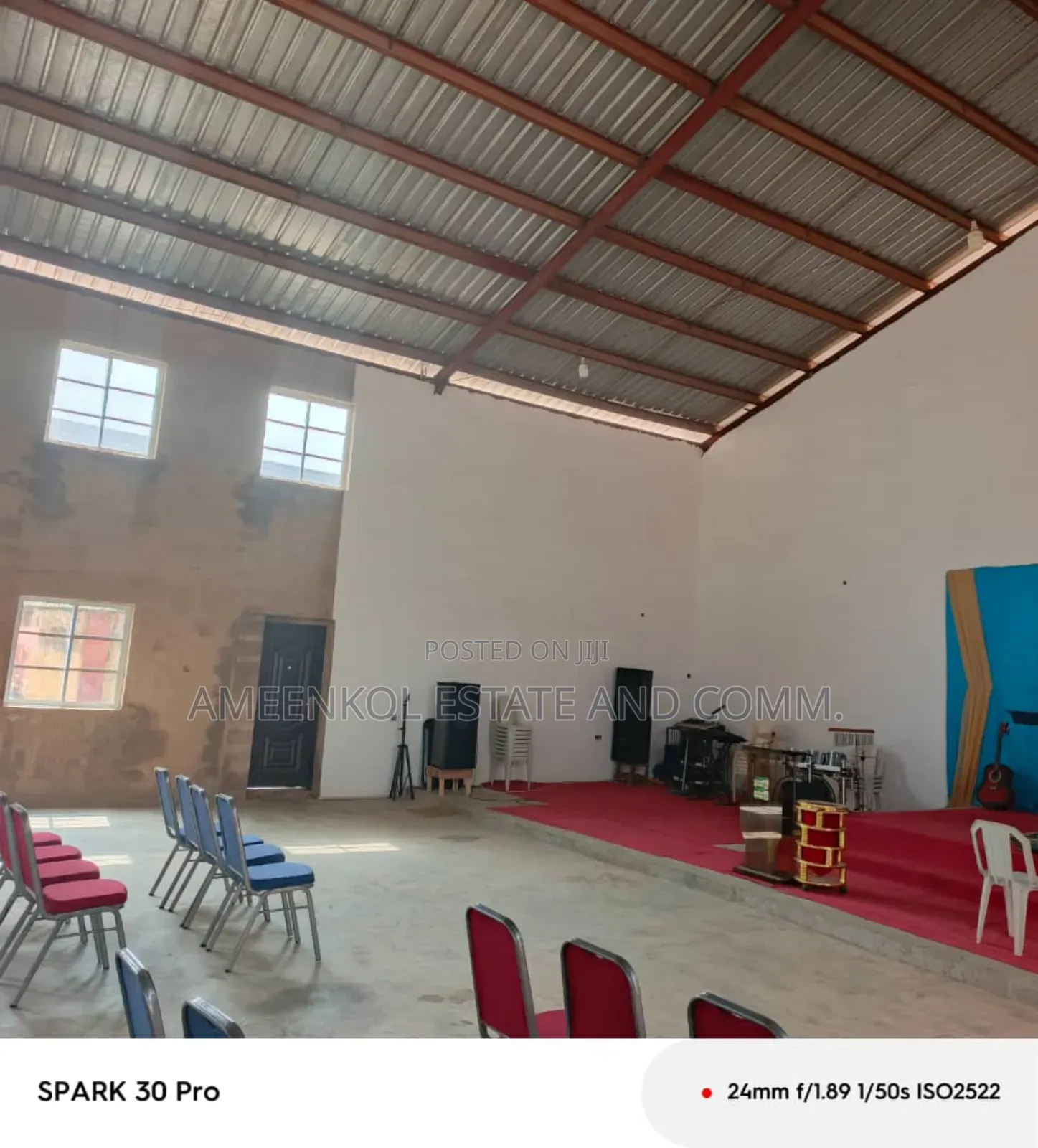 Structure Suitable for Warehouse, Church, Event Center.