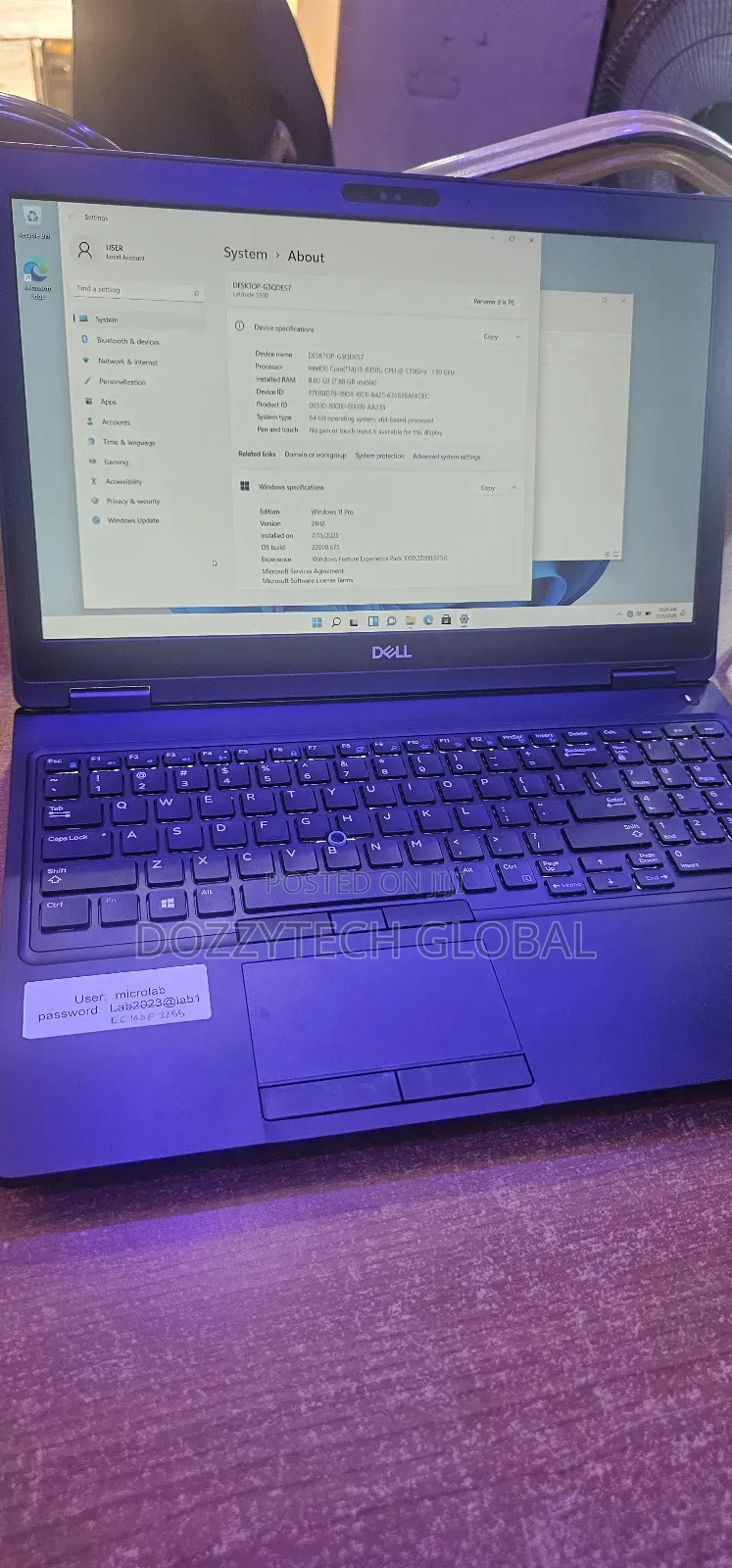 Laptop Dell Latitude 5590 8GB Intel Core I5 SSD 256GB