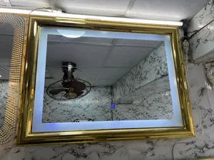 80x60cm Gold Frame Mirror With Light