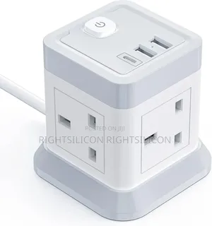 Usa Extension Lead Cube With Usb, Beva 4