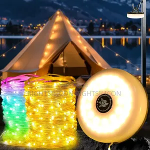 Usa Camping String Lights, Waterproof Portable Outdoor