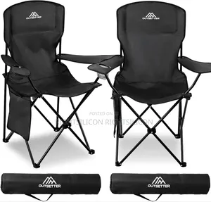 Usa Lightweight Folding Portable Camping Chair With Cup