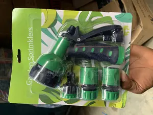 Garden Hose Spray Nozzle Set With Quick Connectors