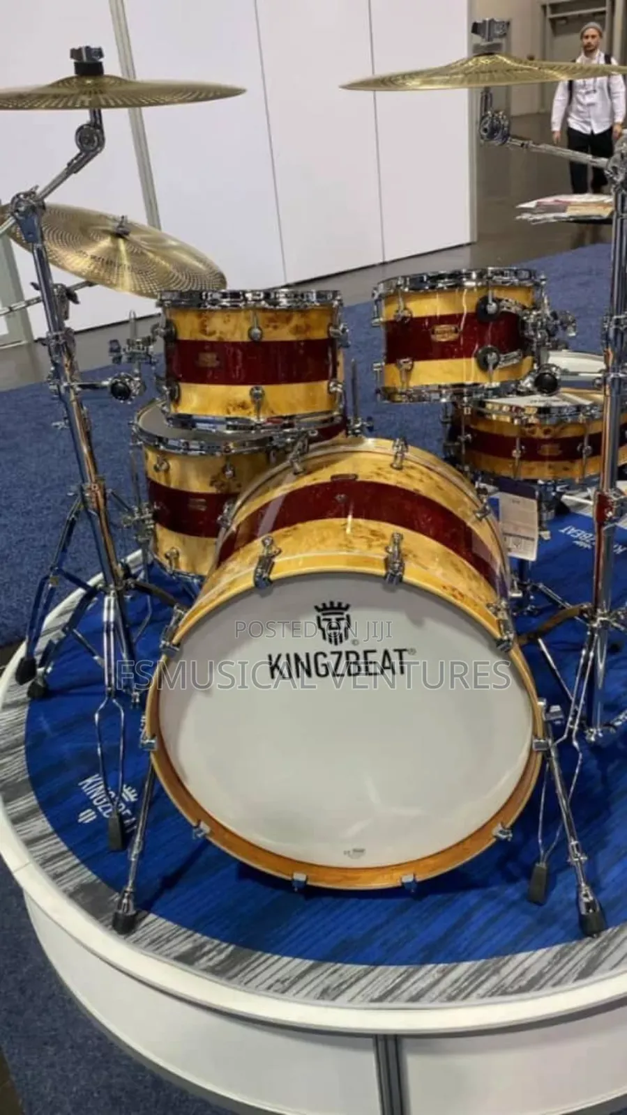 Kingzbeat 5 PCS Professional Drumset
