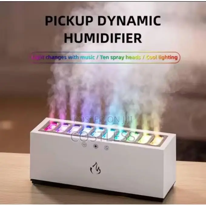 Led Light Flame Aroma Diffuser Ultrasonic Humidifier
