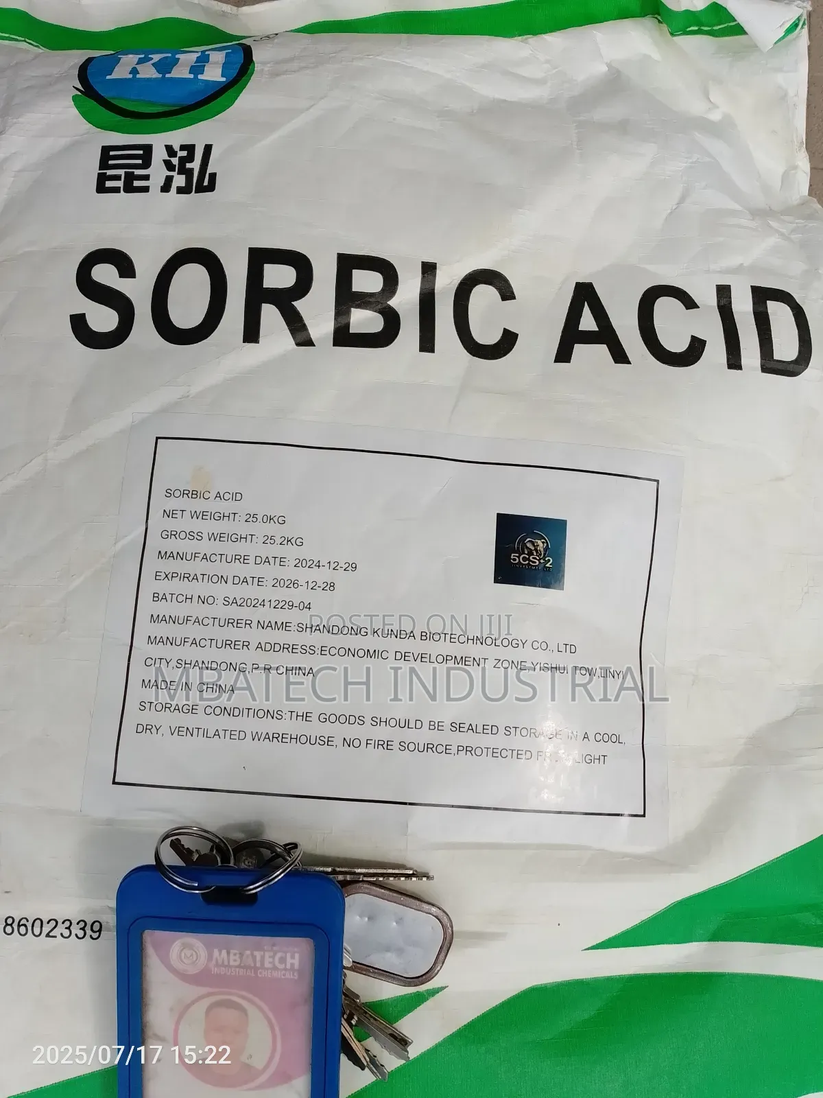 Sorbic Acid Bread Preservative