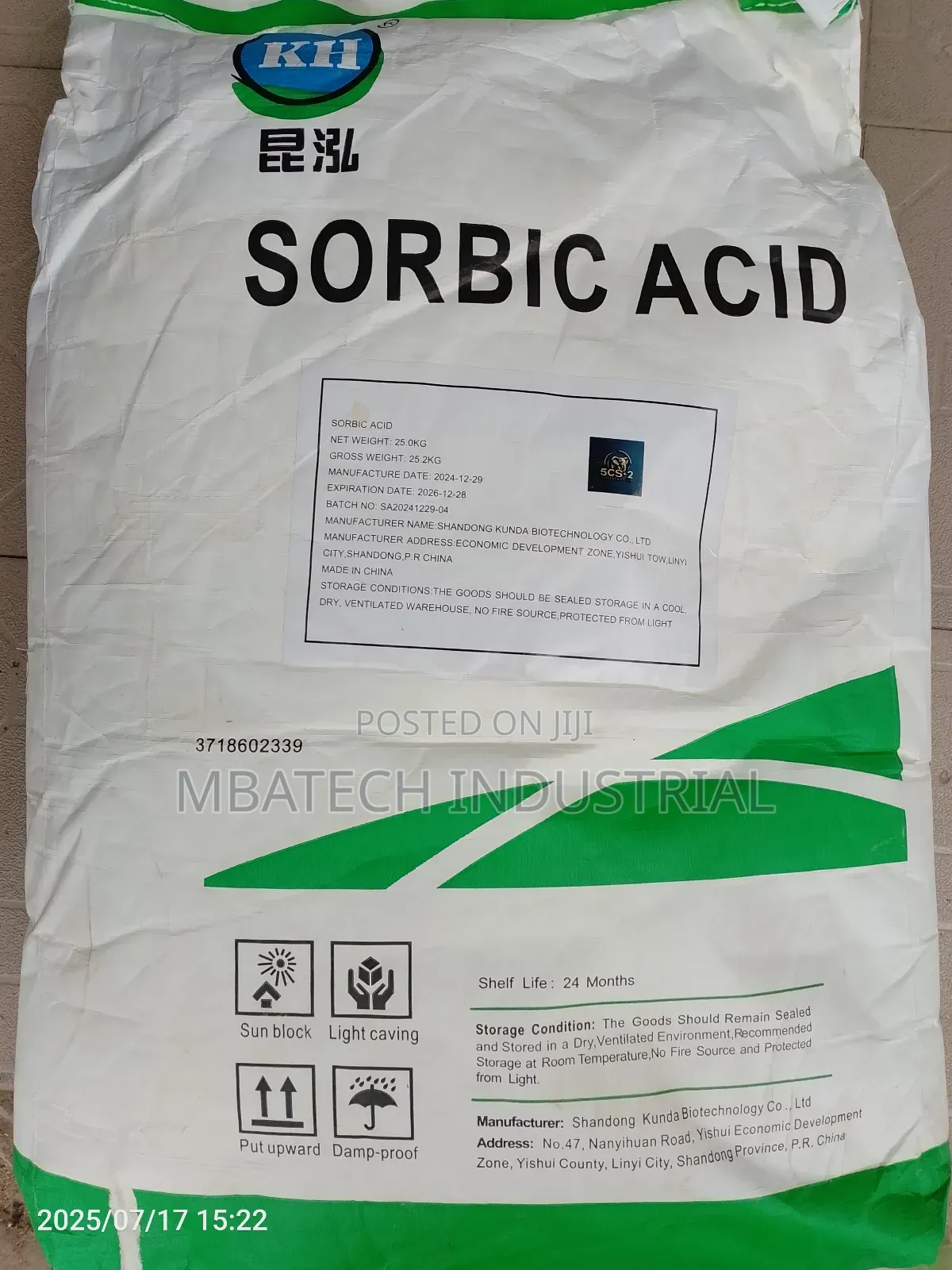 Sorbic Acid Bread Preservative