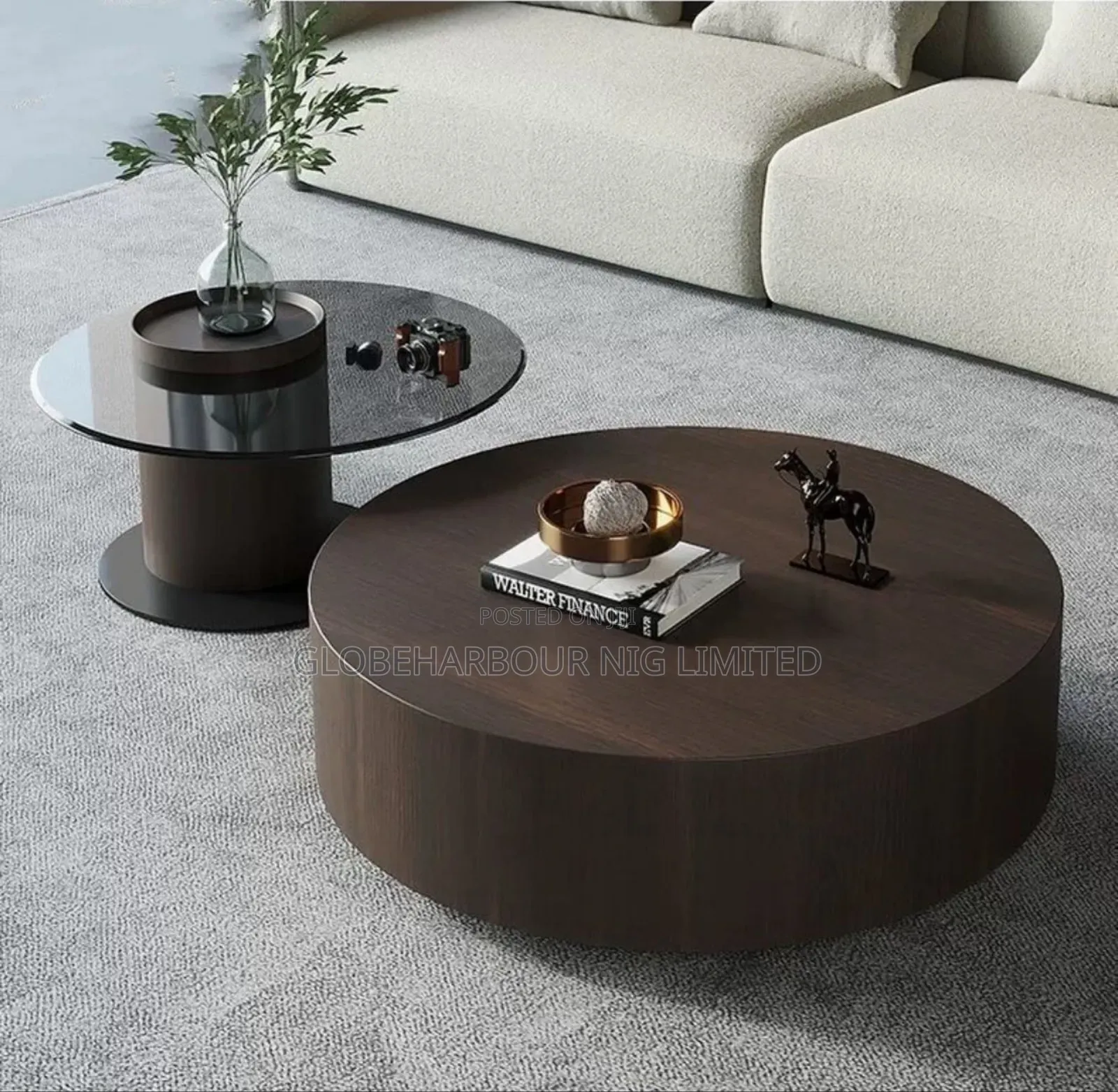 Luxury Center Console Table in Two in One