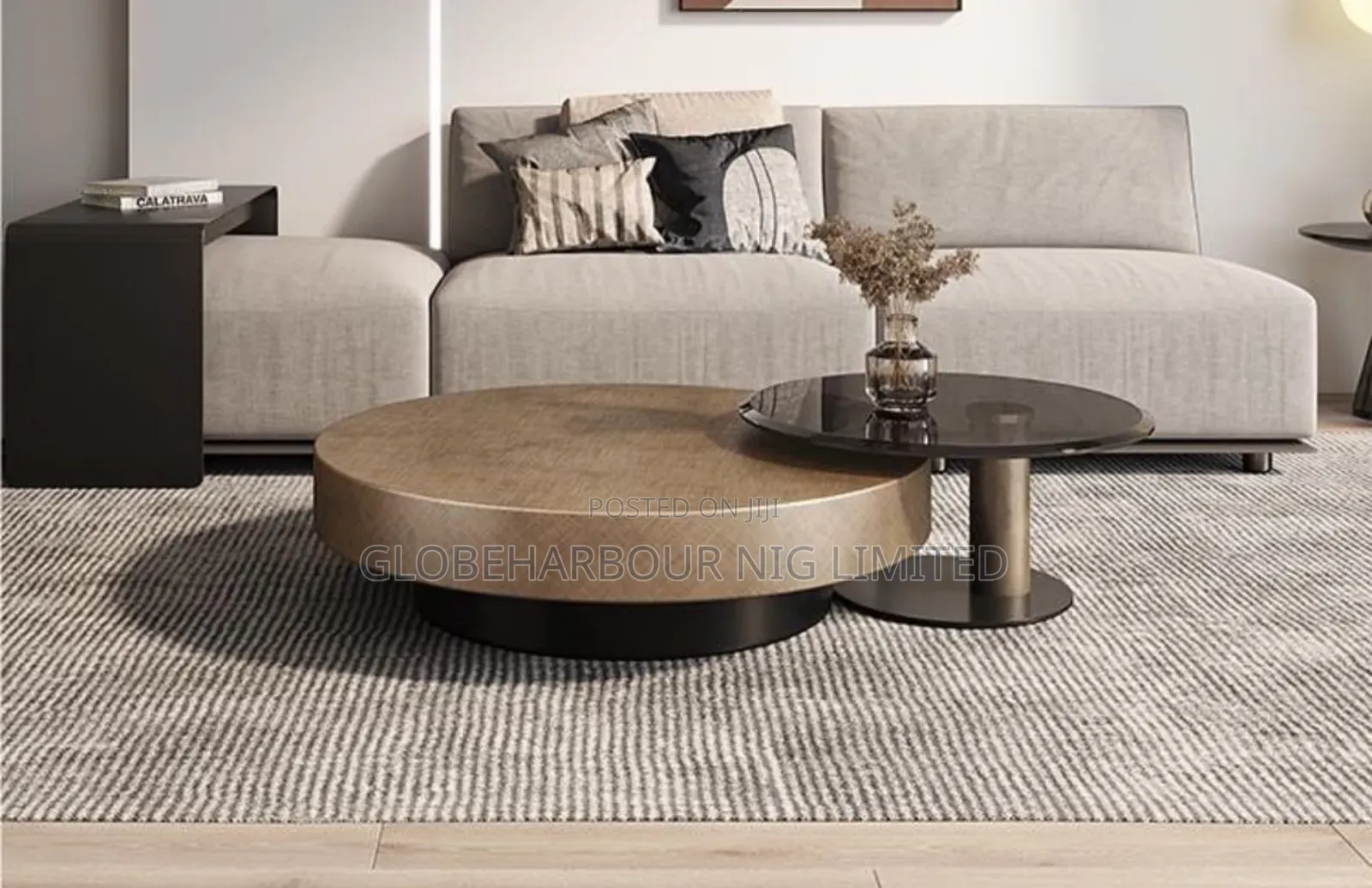 Luxury Center Console Table in Two in One