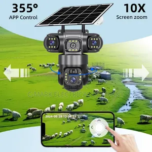 Triple Lens 4g/5g Solar Camera 360 Rotation