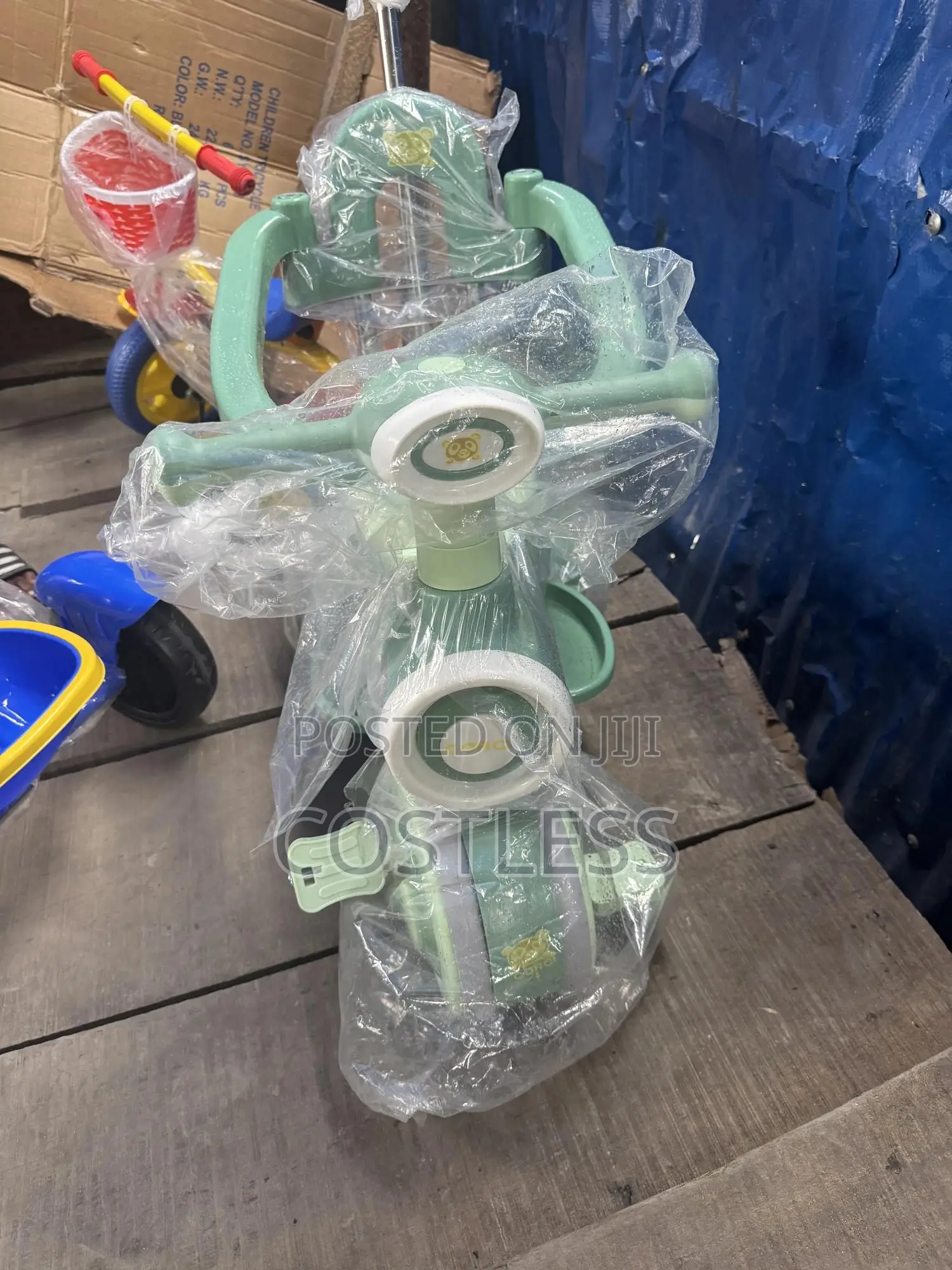 Baby Tricycle With Adjustable Parental Push Handle