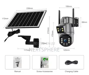 Dual Lens Solar PTZ Camera With Sim Card Slot (Ubox App)