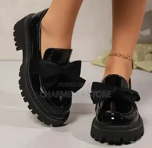 Ladies Black Loafers