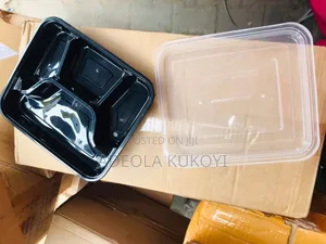 Four Compartment Plastic Food Bowl - 1000pcs