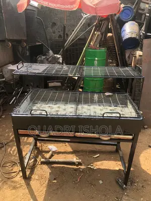 2step Barbecue Grill Stand With Tray Ashes