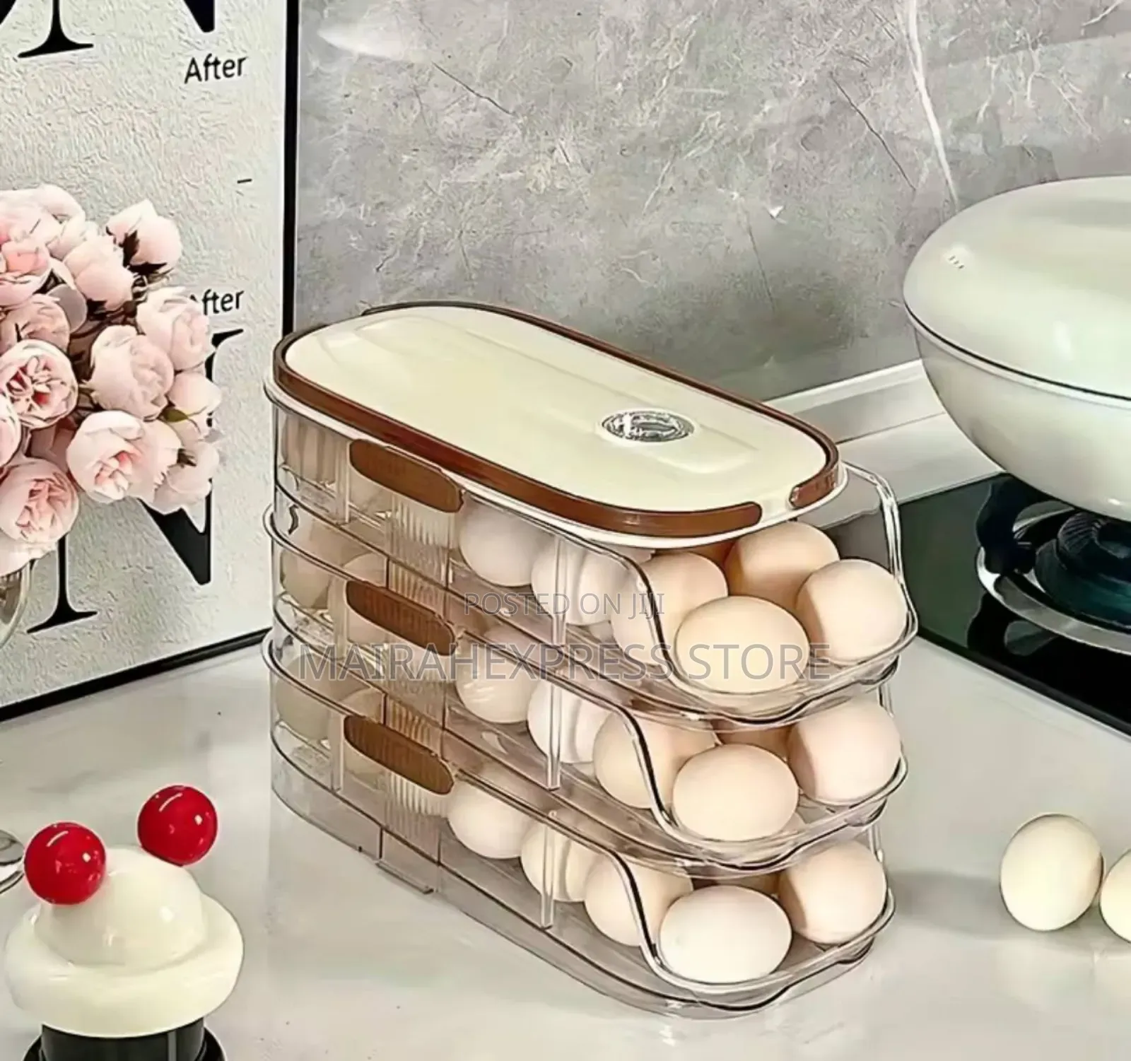 New Large Capacity Rolling Egg Rack