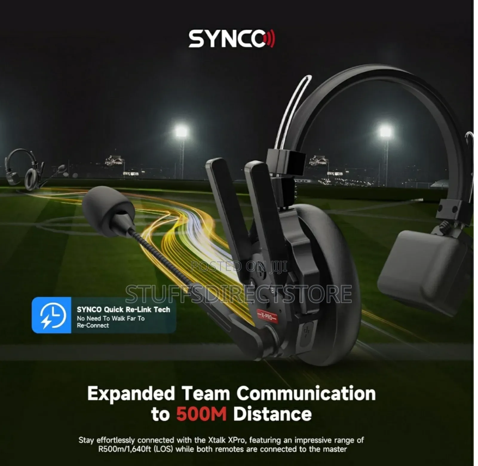 Synco Xtalk Xpro5 Wireless Intercom 5 Headset System