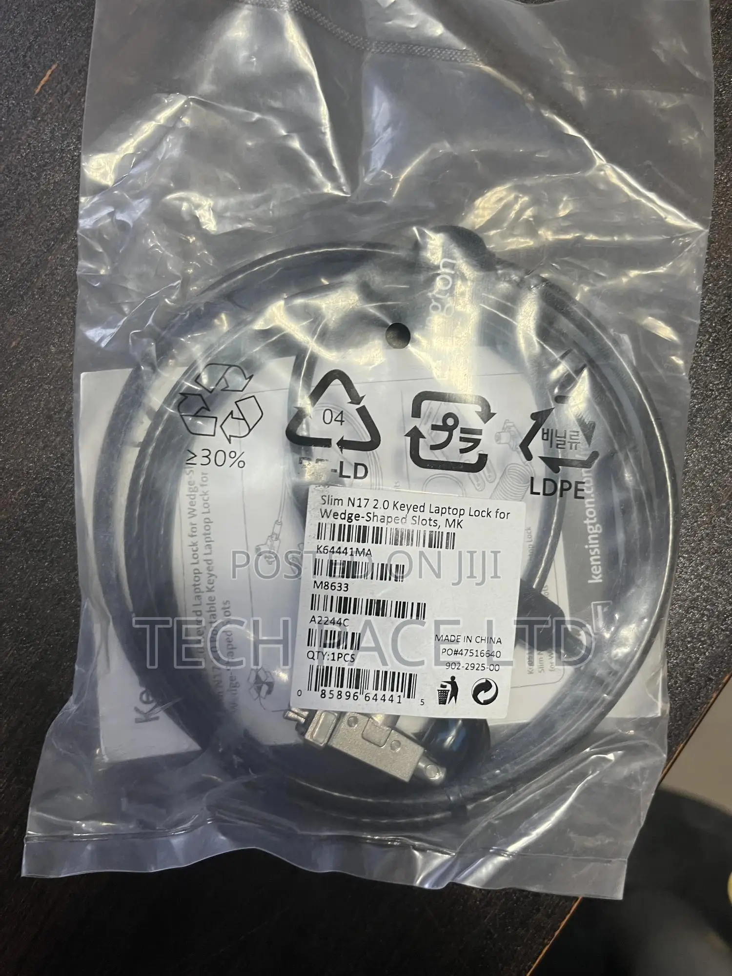 Slim N172.0 Keyed Laptop Lock for Wedge-Shaped Slots