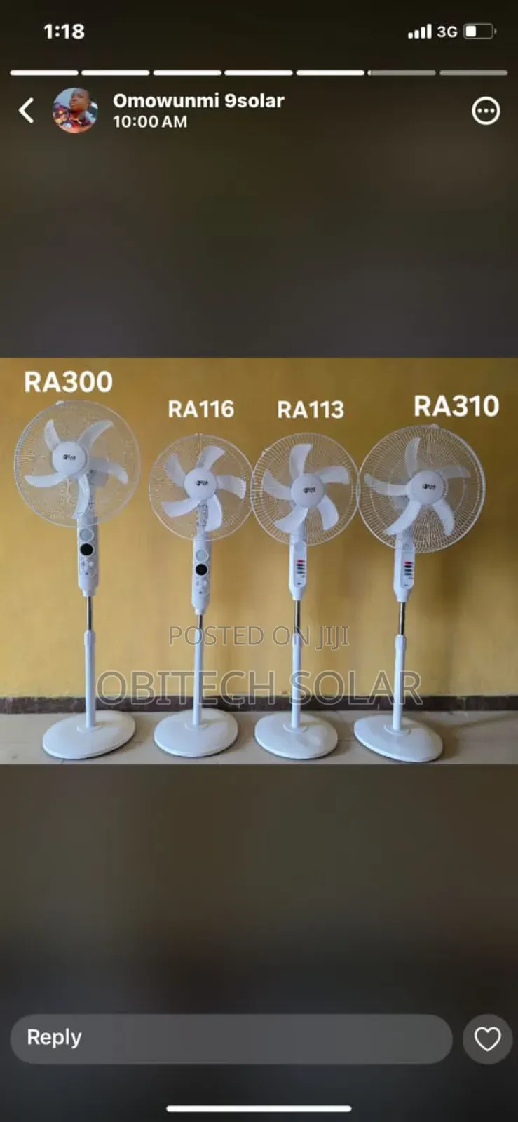 18 Inches Solar Fan Come With Panel