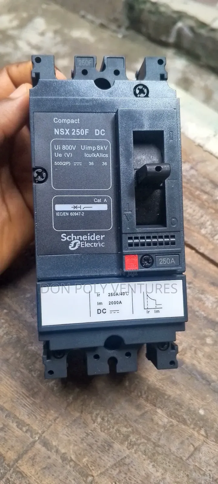 Original Dc Breaker 250amp 2pole Schneider and Posmith