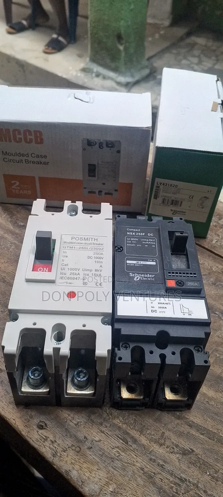 Original Dc Breaker 250amp 2pole Schneider and Posmith