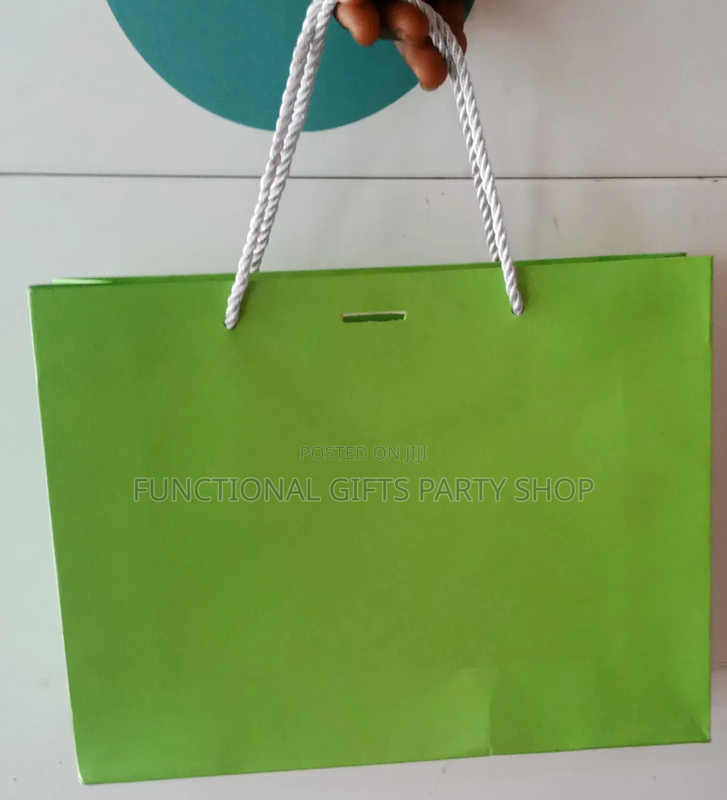 Lemon Green Kraft Bag