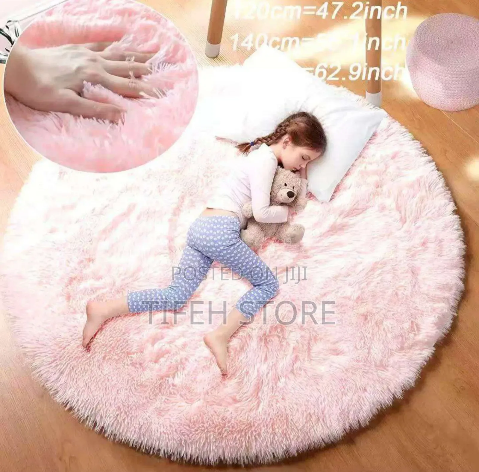 Plush Soft Fluffy Center Rug