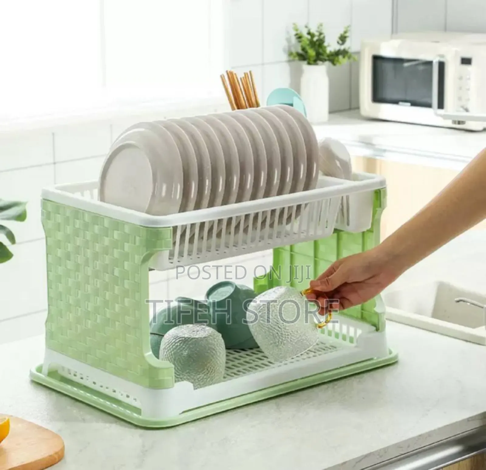 Rattan Plate Rack