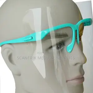 Safety Face Guard With Glasses Frame