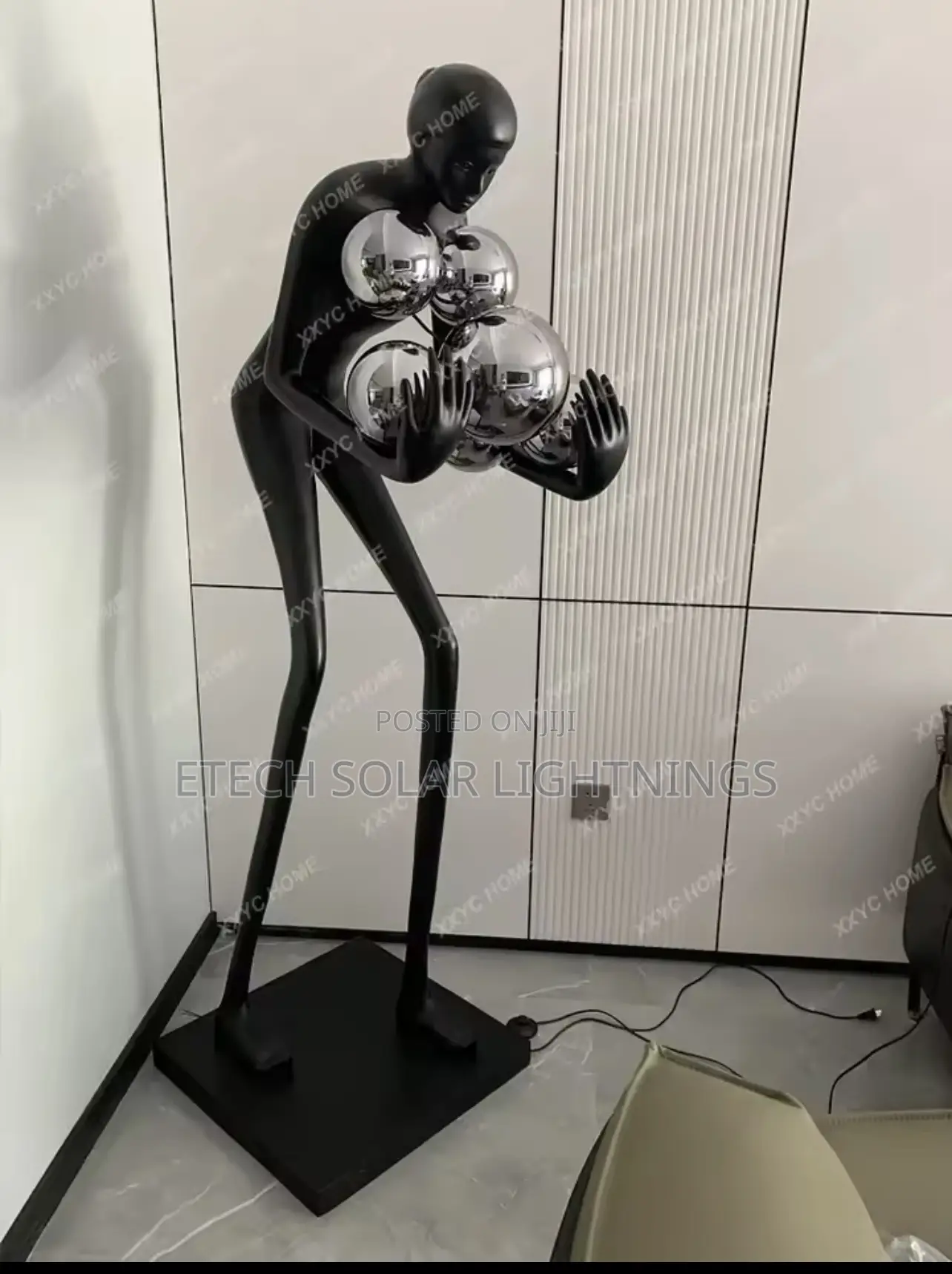 Humanoid Art Sculpture Standing Floor Lamp