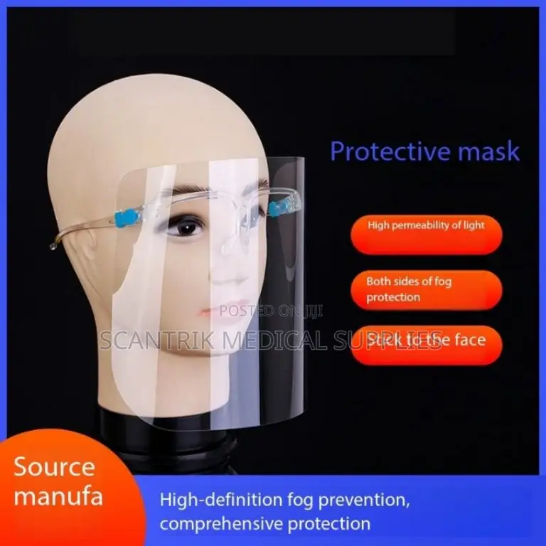 Splash Guard Face Shield With Eyewear Hook