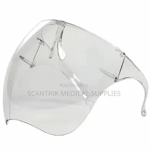 Clear Safety Face Shield With Eyeglass Hook