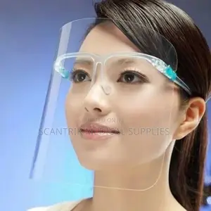Adjustable Face Shield With Glasses Frame