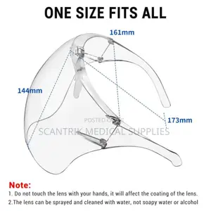 Protective Face Visor With Spectacle Style