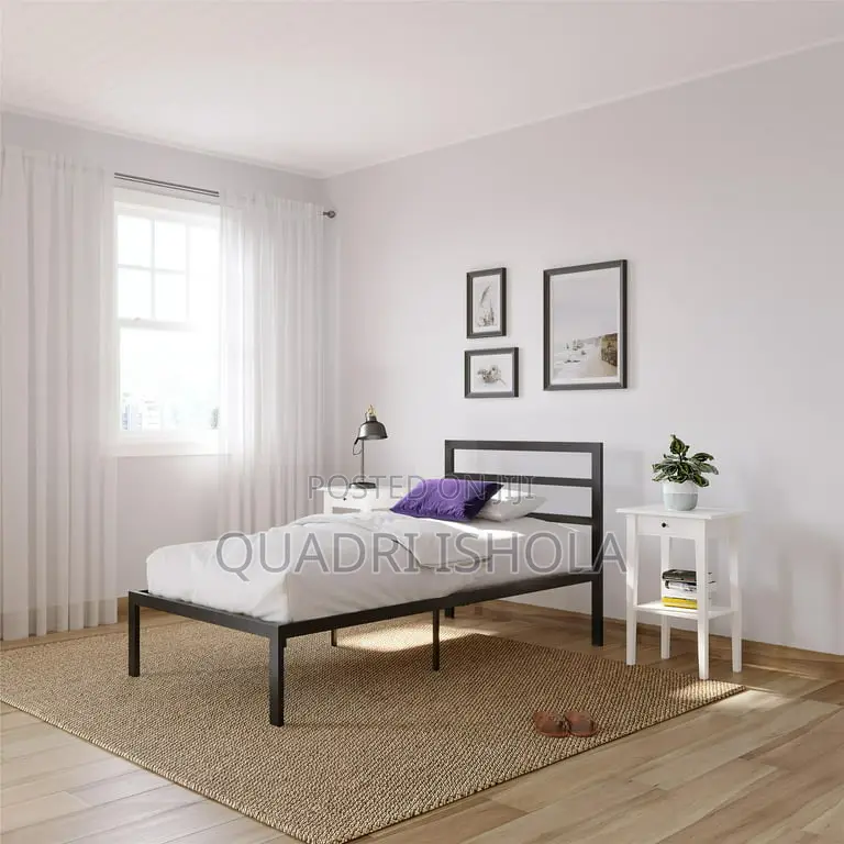 3ft by 6ft Thick Iron Bed Frame
