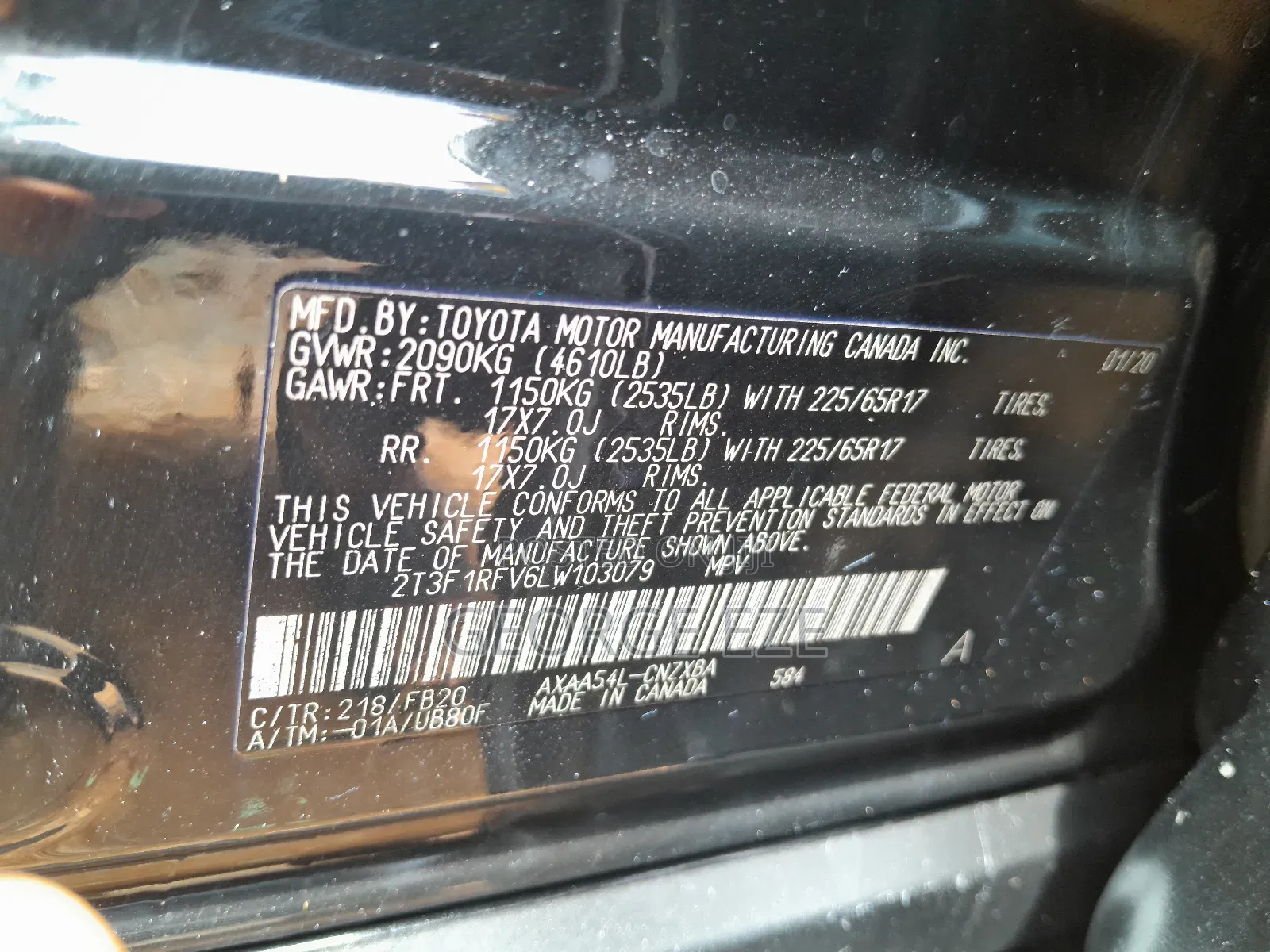 Toyota RAV4 2020 Black