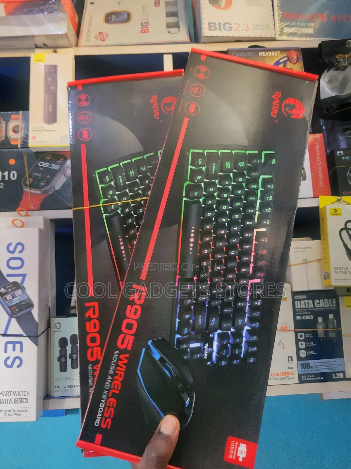 Raiku R905 Wireless Rechargeable Keyboard and Mouse