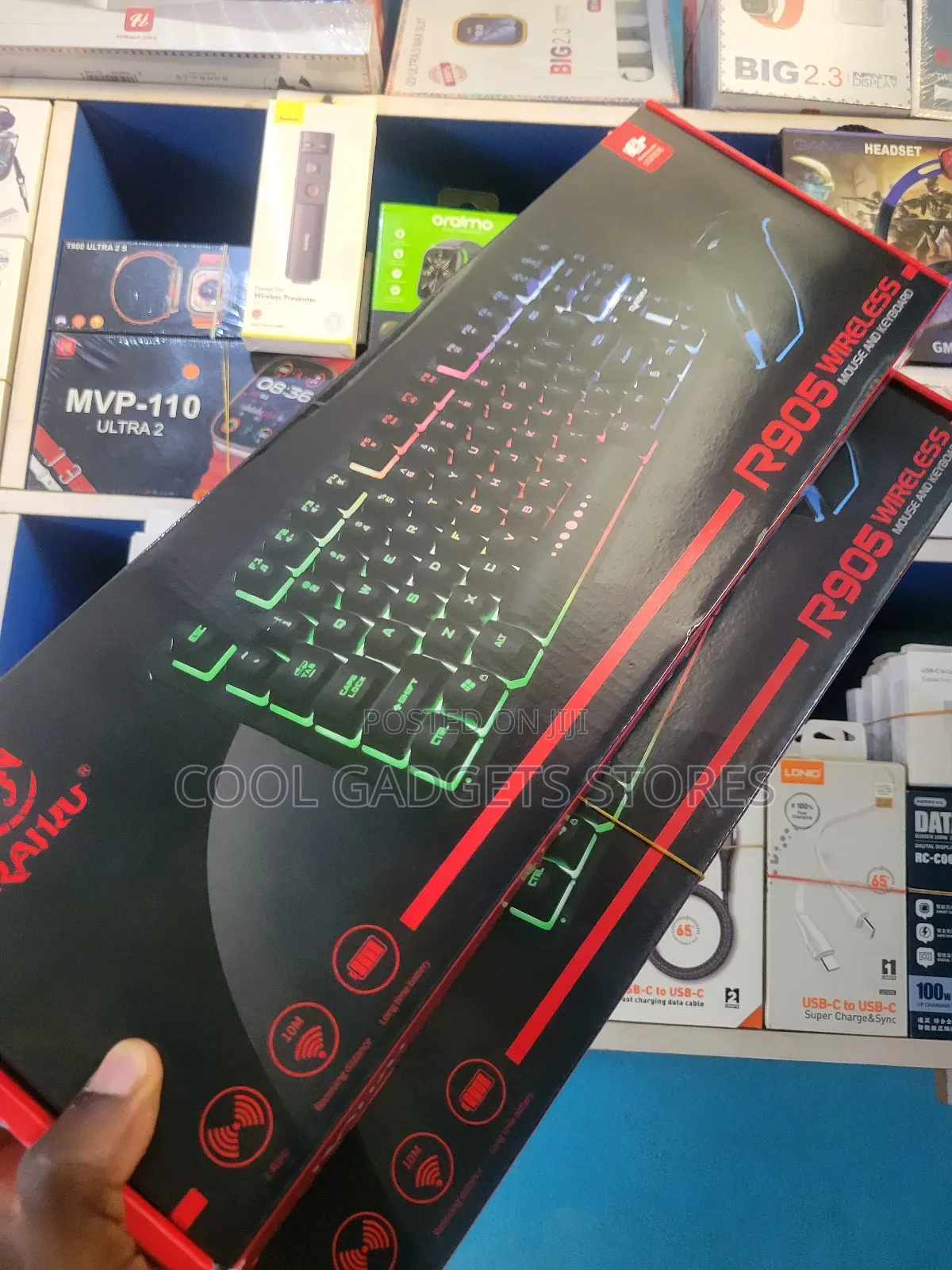 Raiku R905 Wireless Rechargeable Keyboard and Mouse