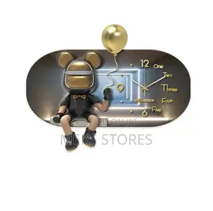 Large Luxury Wall Clocks Living Room Led Digital Art