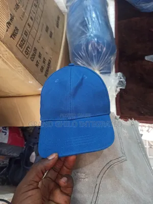 Quality Plain Caps Blue