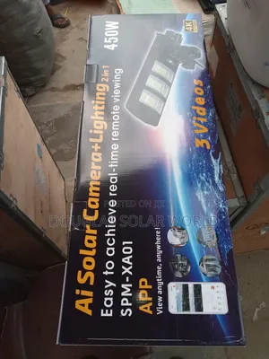 Ai Solar Plastic Street Light With Camera 450w