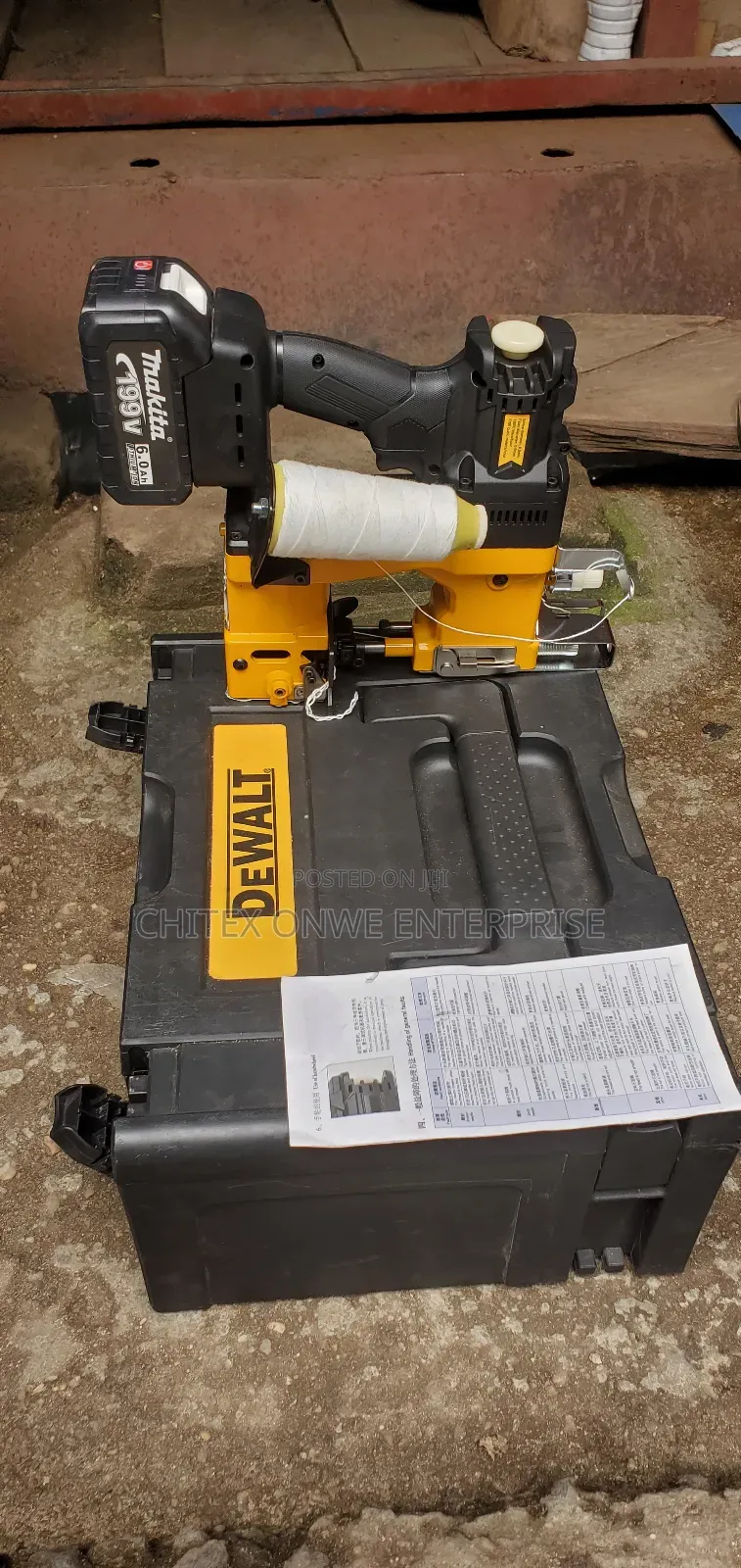 Battery-powered Bag Closing/Sewing Machine