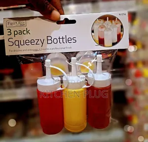 Squeezy Bottles - Assorted Colours - Pack of 3