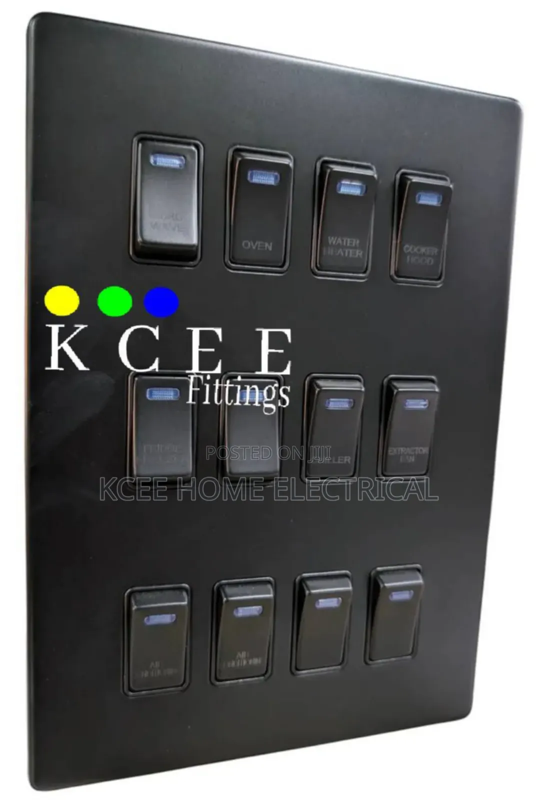 8 Gang Grid Switch - Premium Modular Control Panel