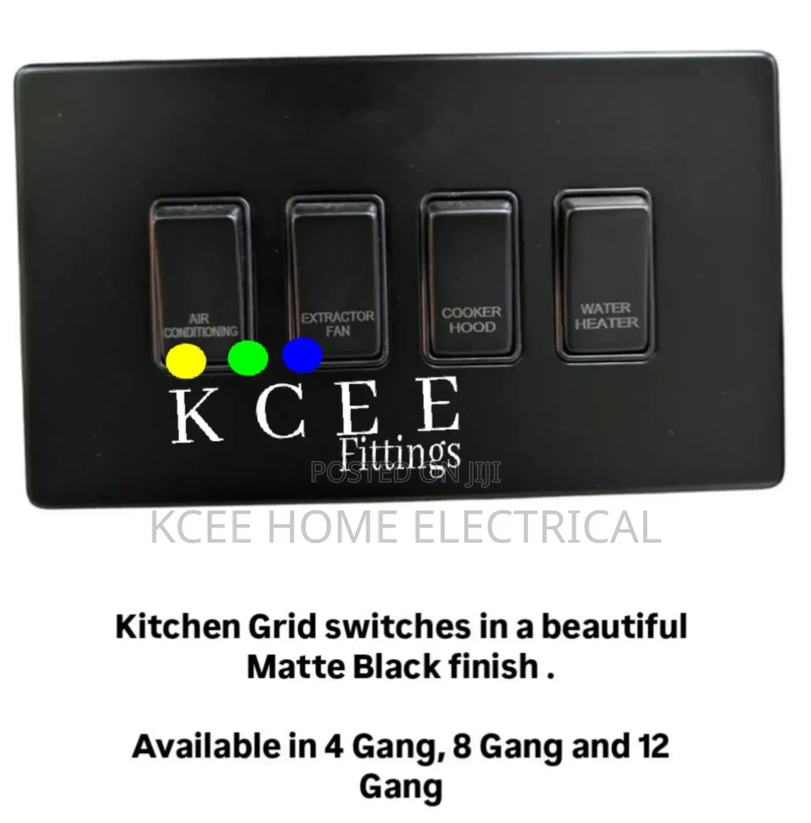 8 Gang Grid Switch - Premium Modular Control Panel